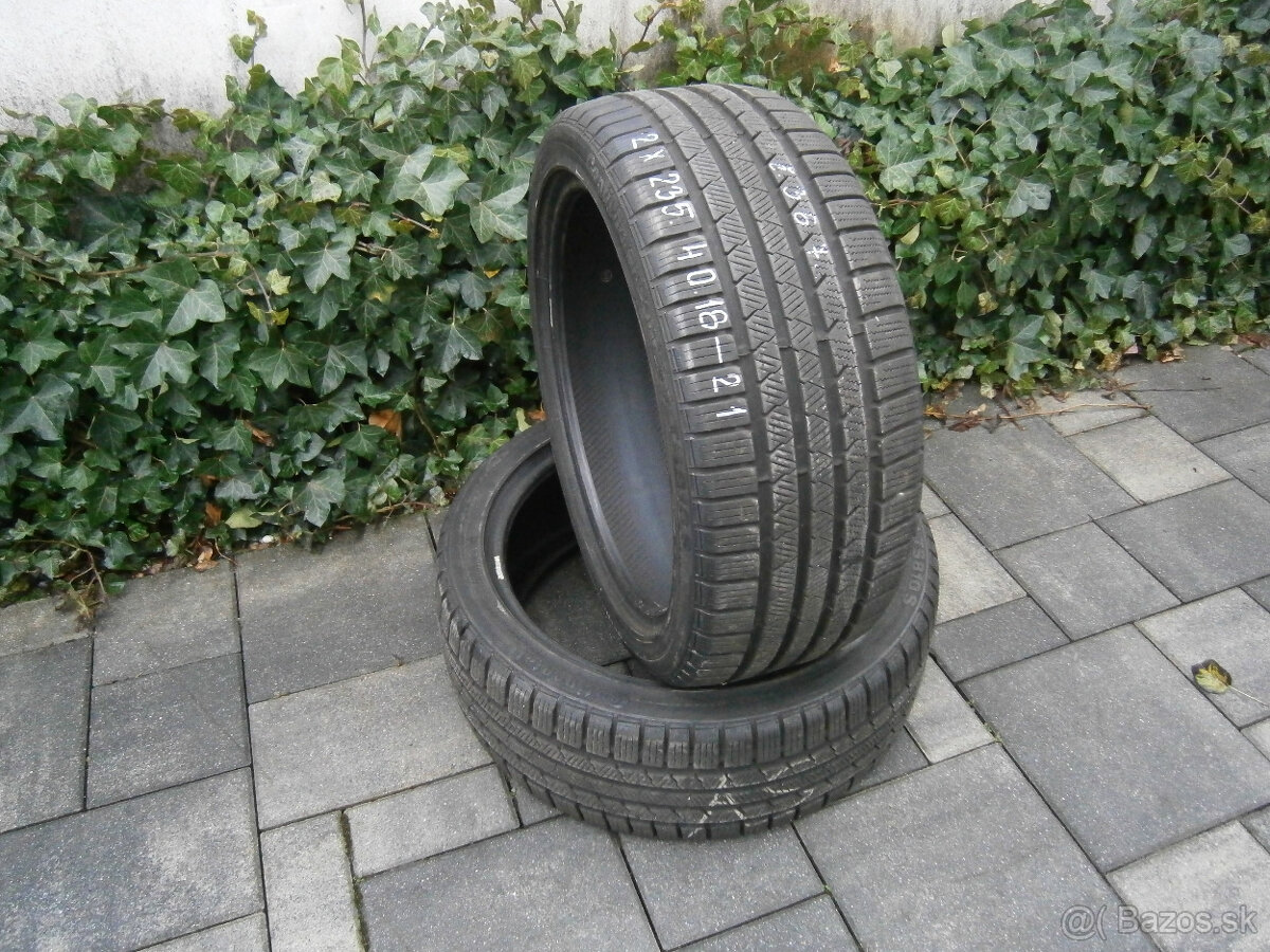 Predám 2x zimné pneu Continental 235/40 R18 95VXL