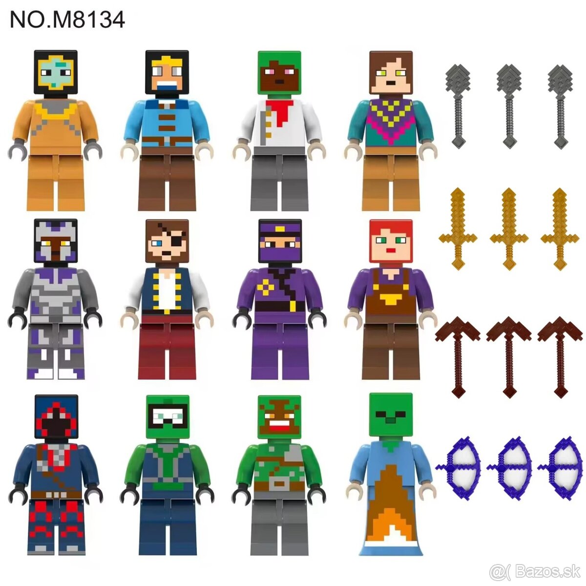 Minecraft sada 12 figurok