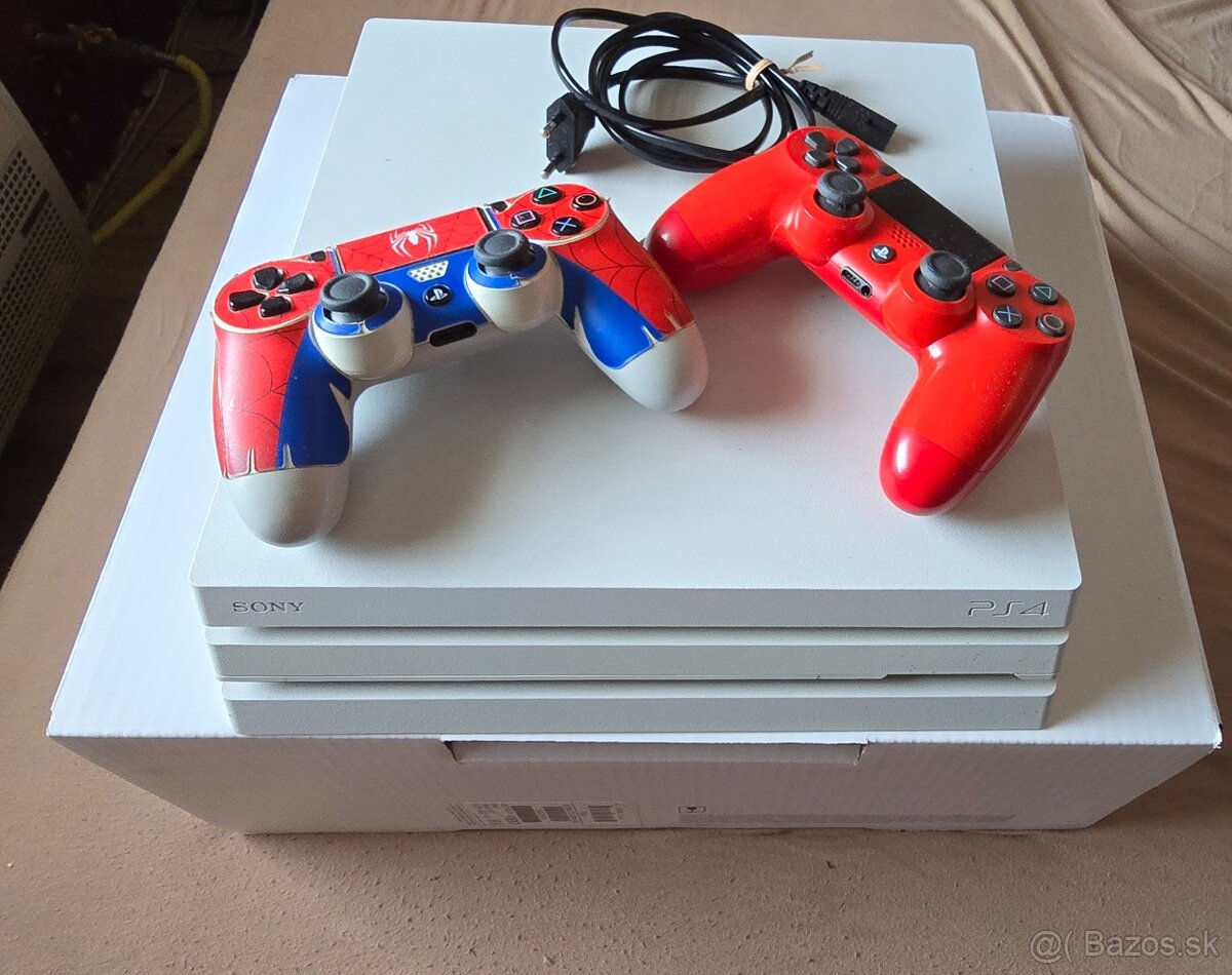 Predám Ps4 1tb pro limited white edition