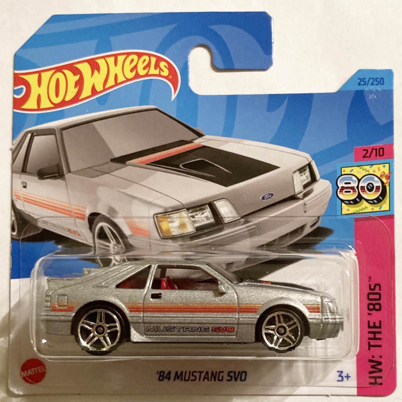 Mustang SVO strieborný Hotwheels