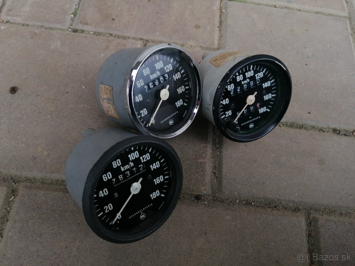 Predám 3x tachometer na Jawa 350/ 634, 638, 639, 632, 640