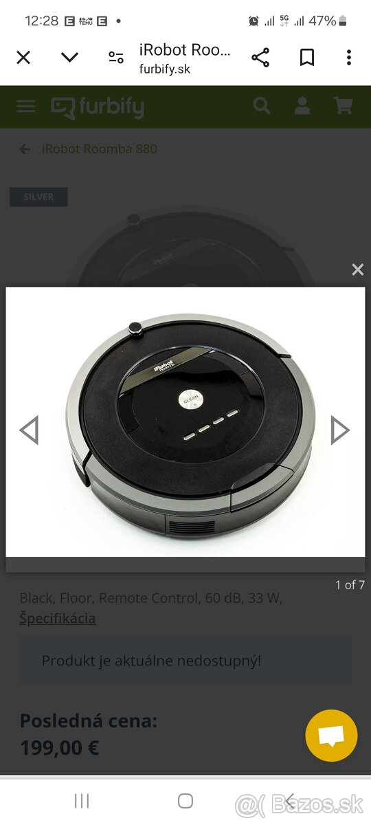 Irobot romba 880