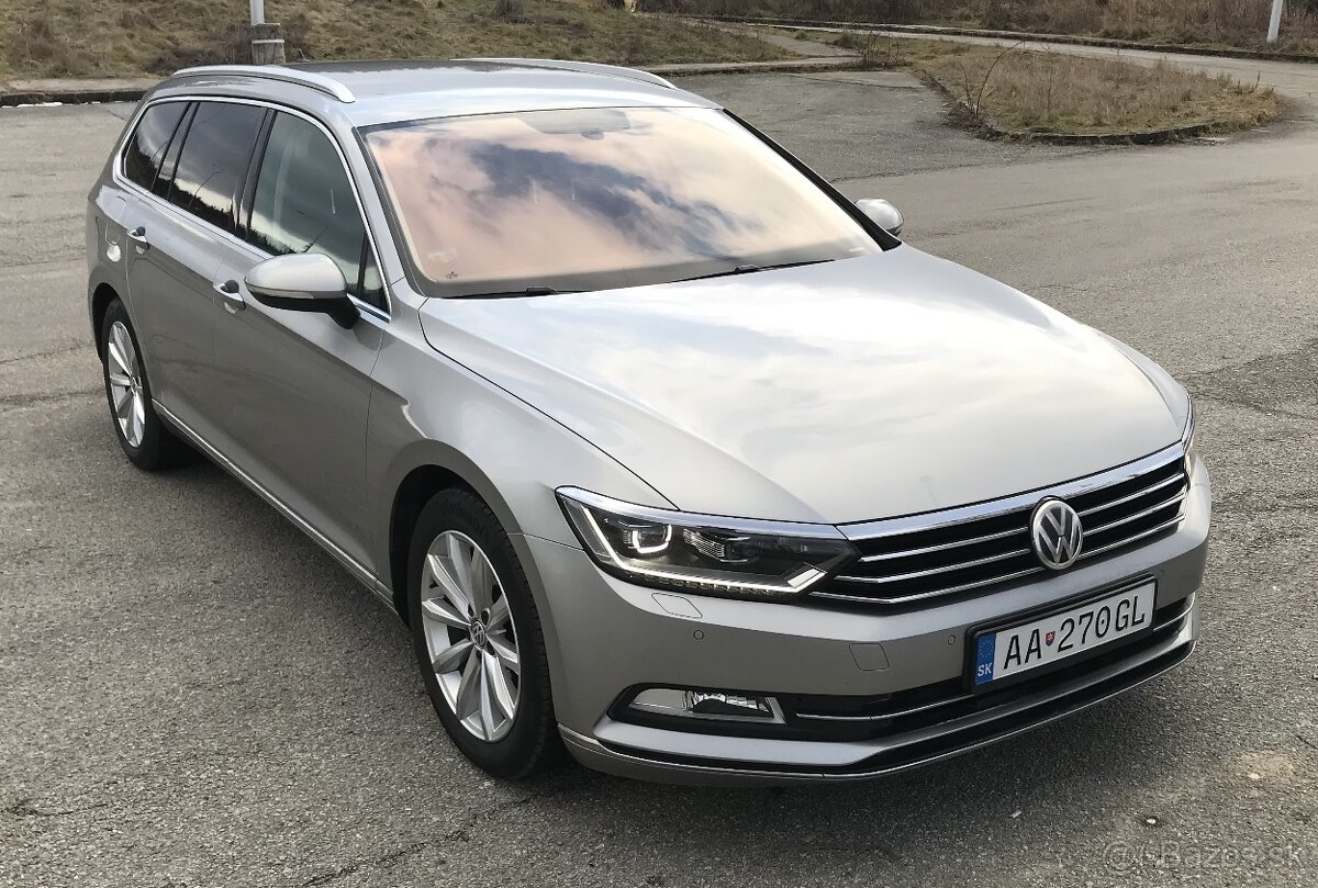 VW Passat B8 HIGHLINE 2.0 TDI 110kW, DSG, ACC, DCC, nové SR