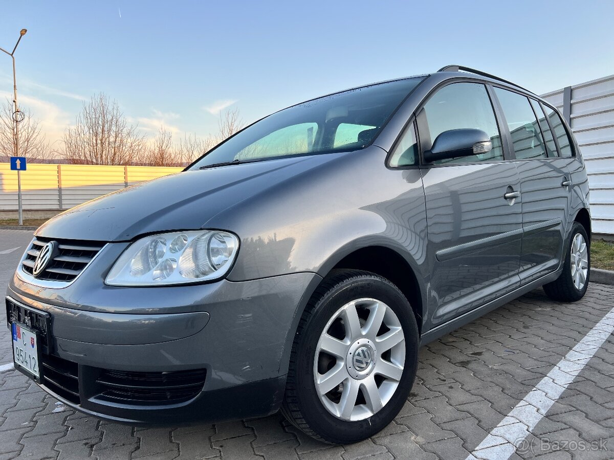 7MIESTNY VW TOURAN 1.9TDi 77kW bez DPF ✅CENA NA SK ŠPZ