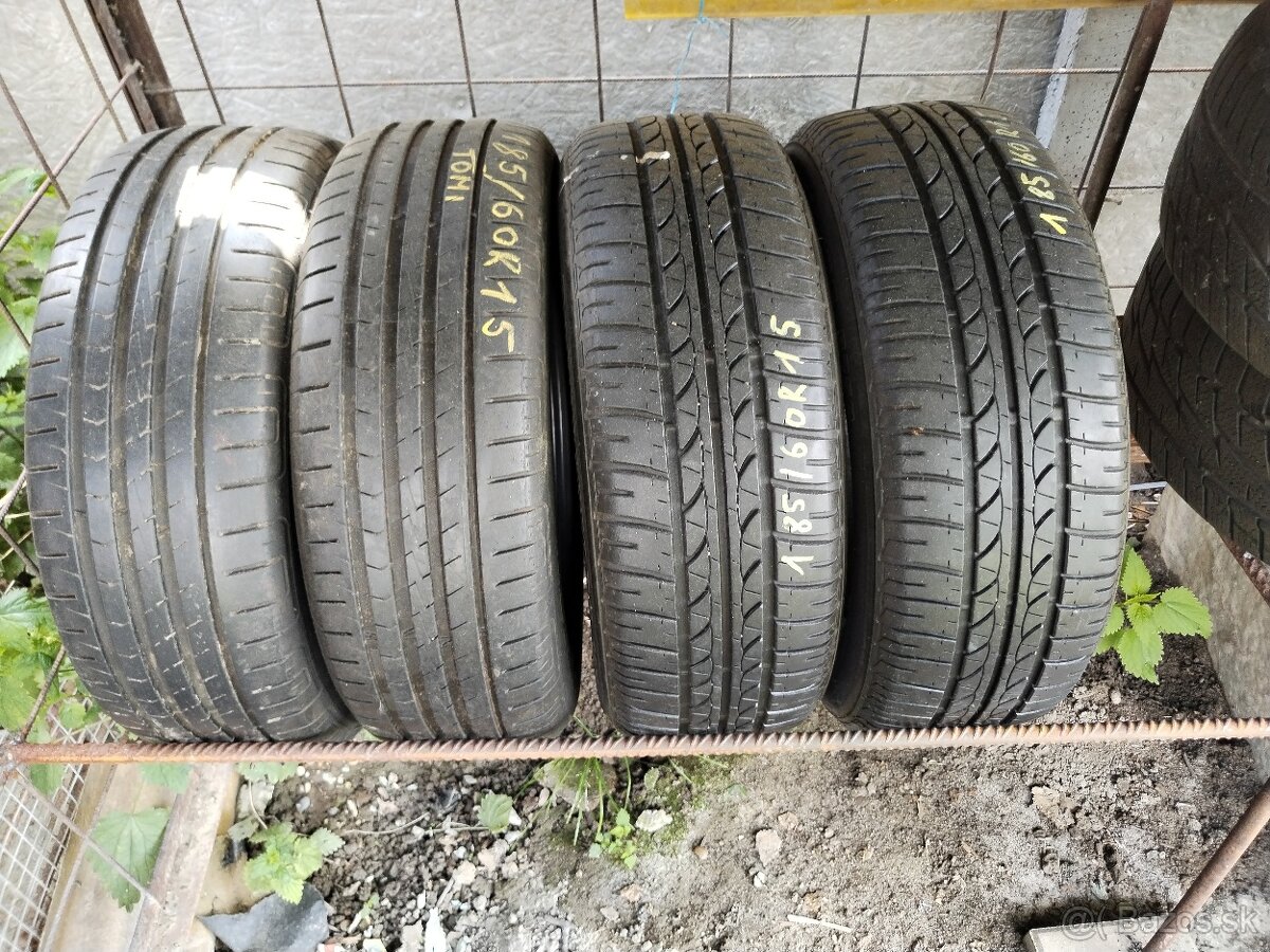 Predam letné pneumatiky sada 185/60R15