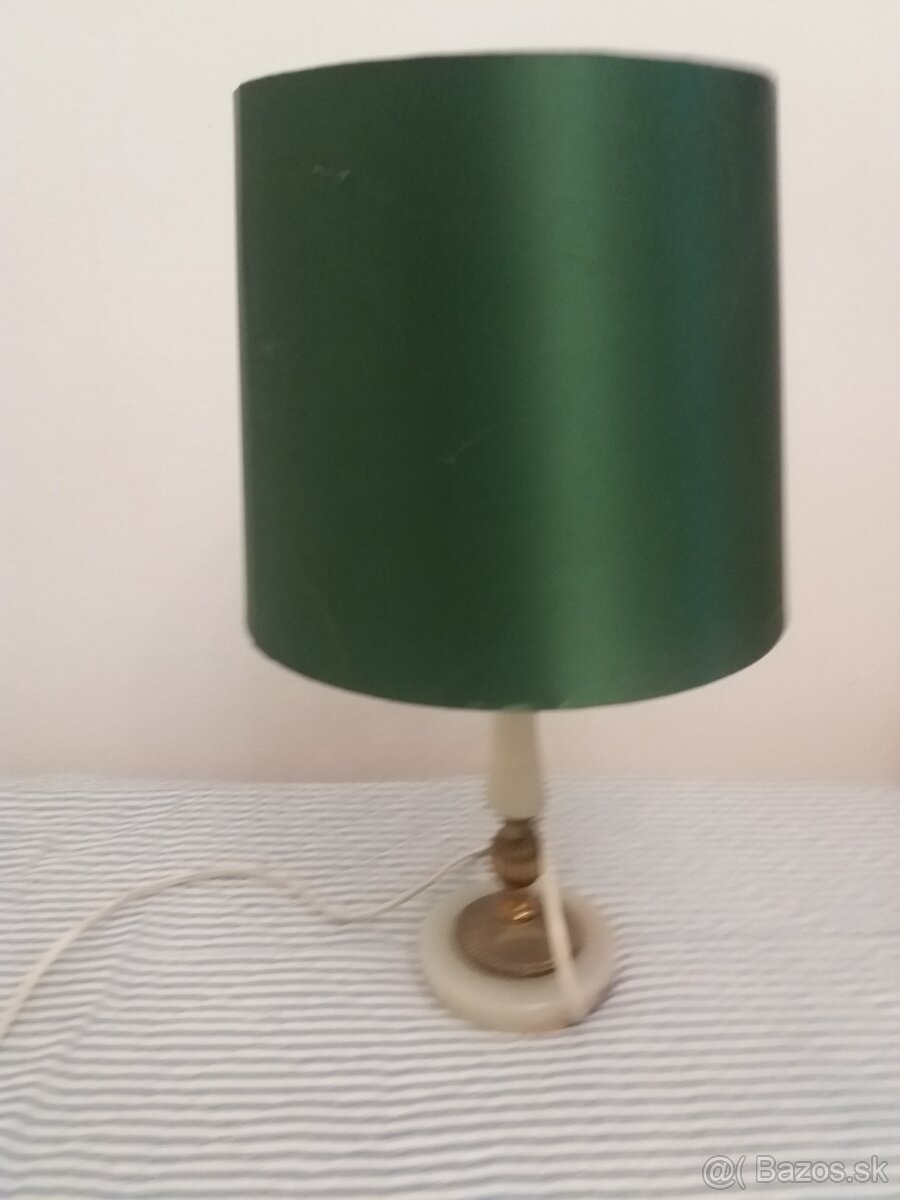 Funkčná lampa ,noha onyx +mosadz cena 60€
