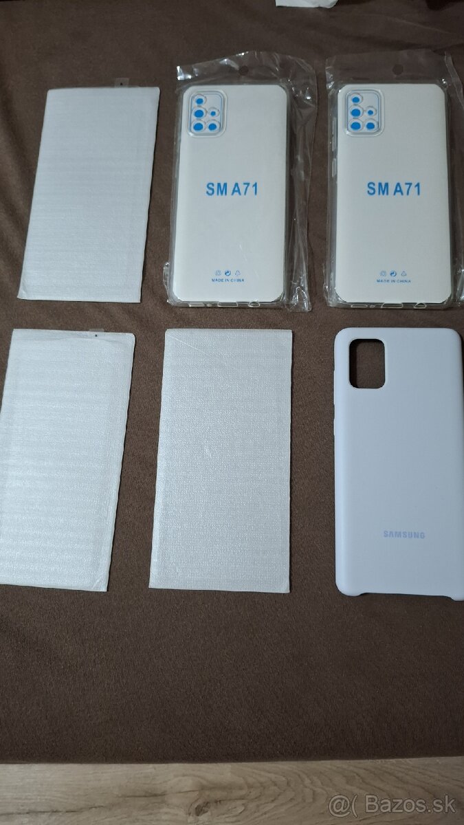 Samsung A71 Kryty a skla.