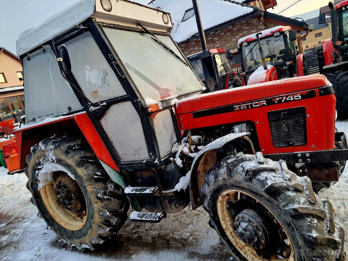 PREDAM TRAKTOR ZETOR 7745 PLNE POJAZDNY STAV