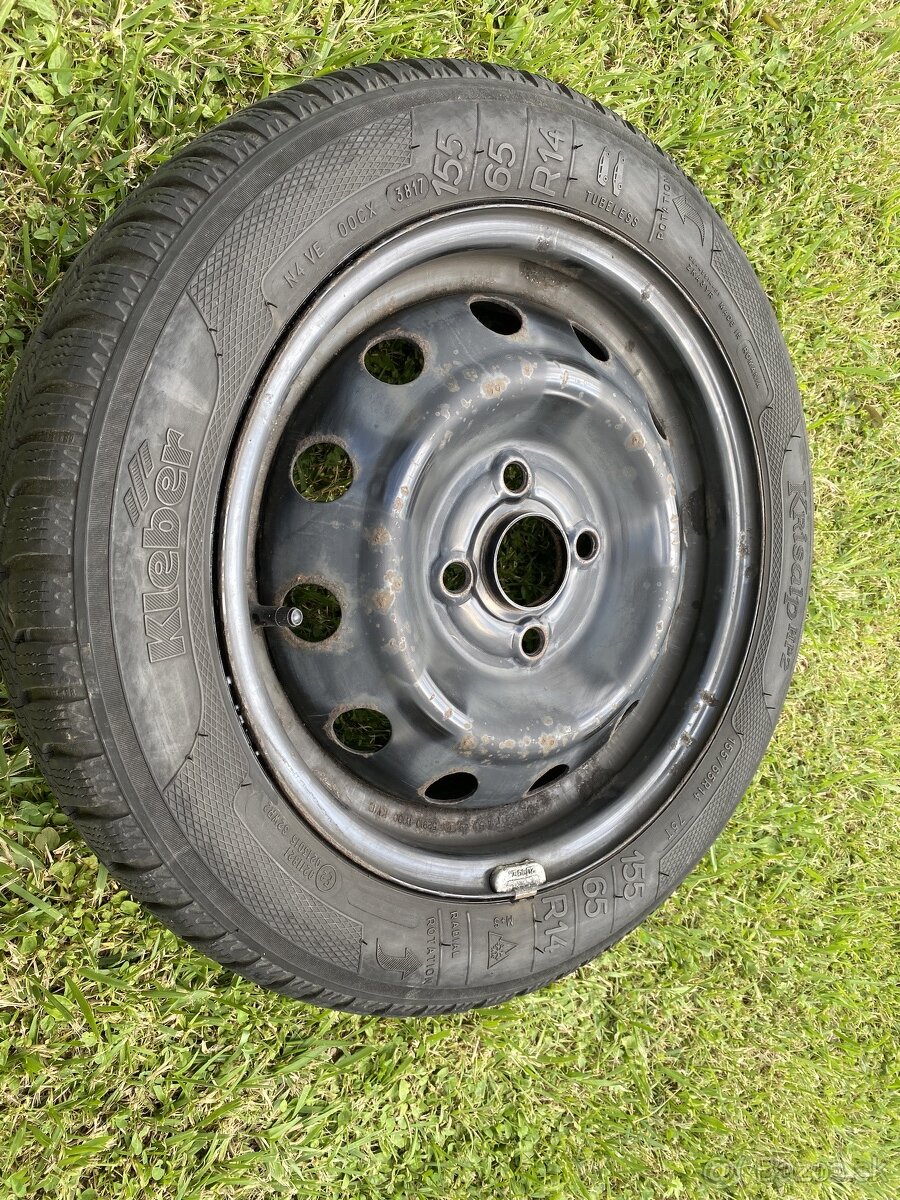 Zimné pneumatiky KLEBER 155/65 R 14 + Disk