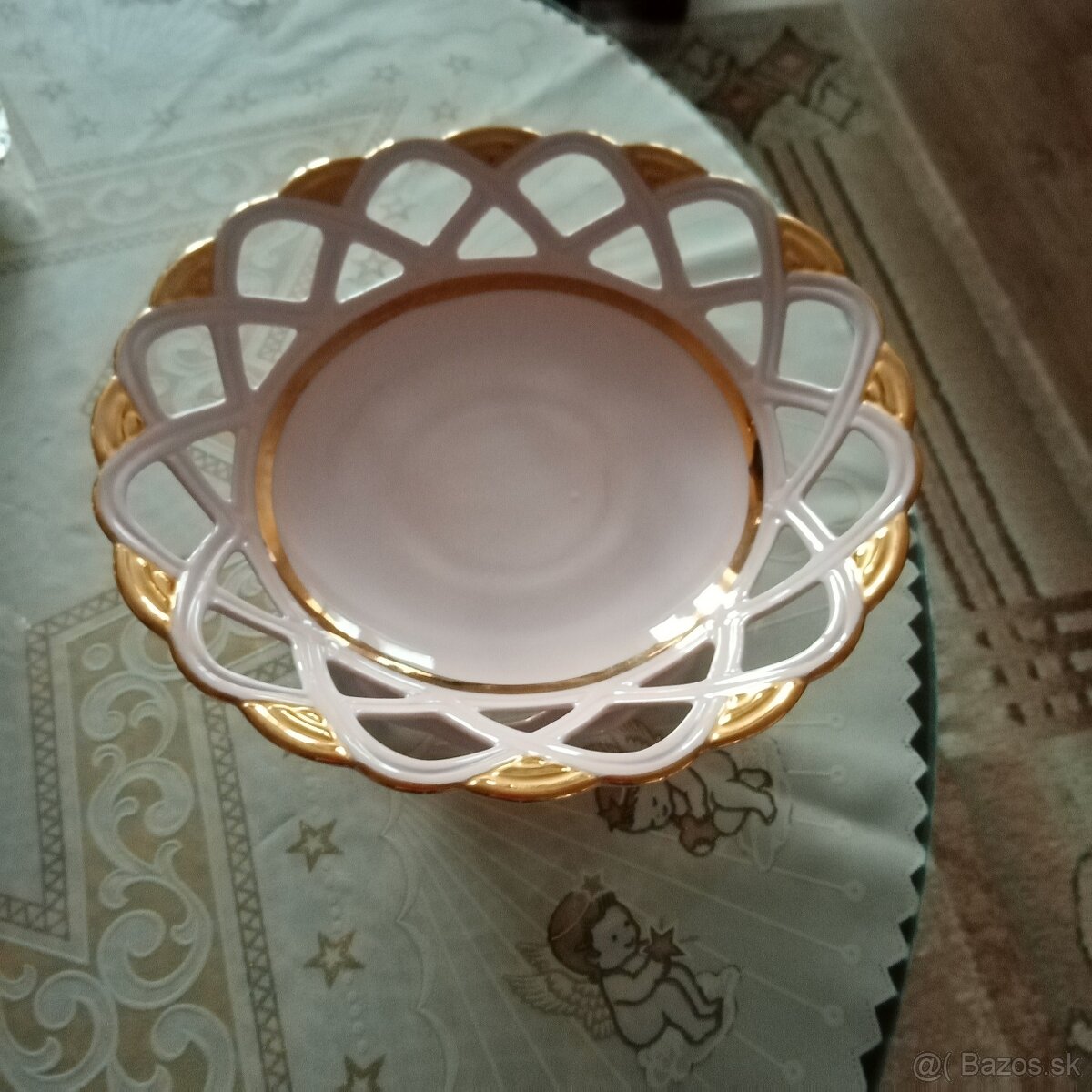 žardiniéra Byzant ružový porcelán