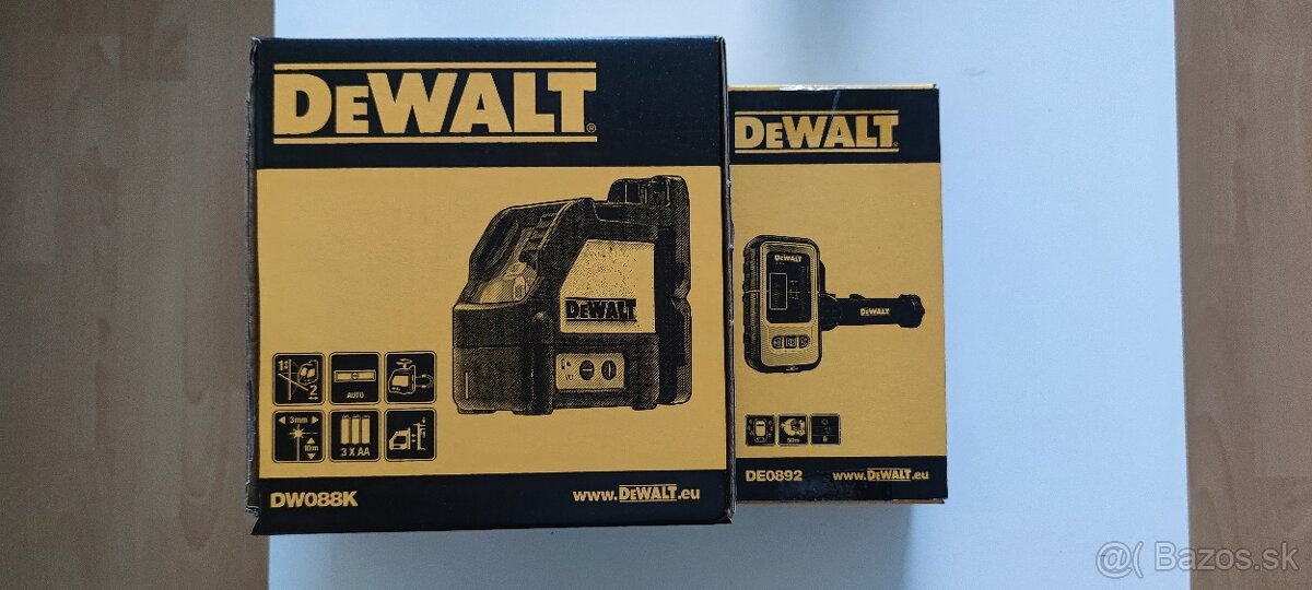 Predám Krížový laser Dewalt DW088K s prijímačom Dewalt DE089