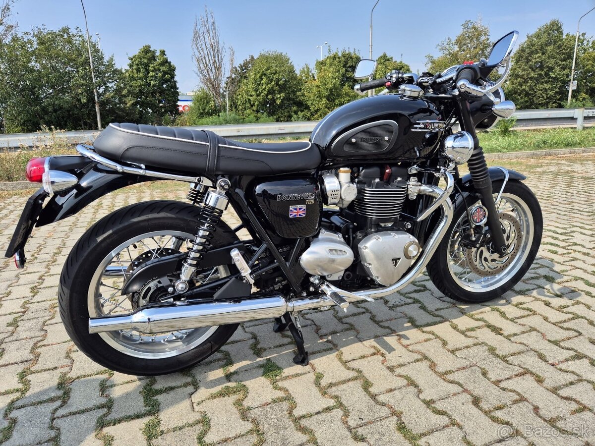 Triumph Bonneville T120- 2,5 roka ZÁRUKA-