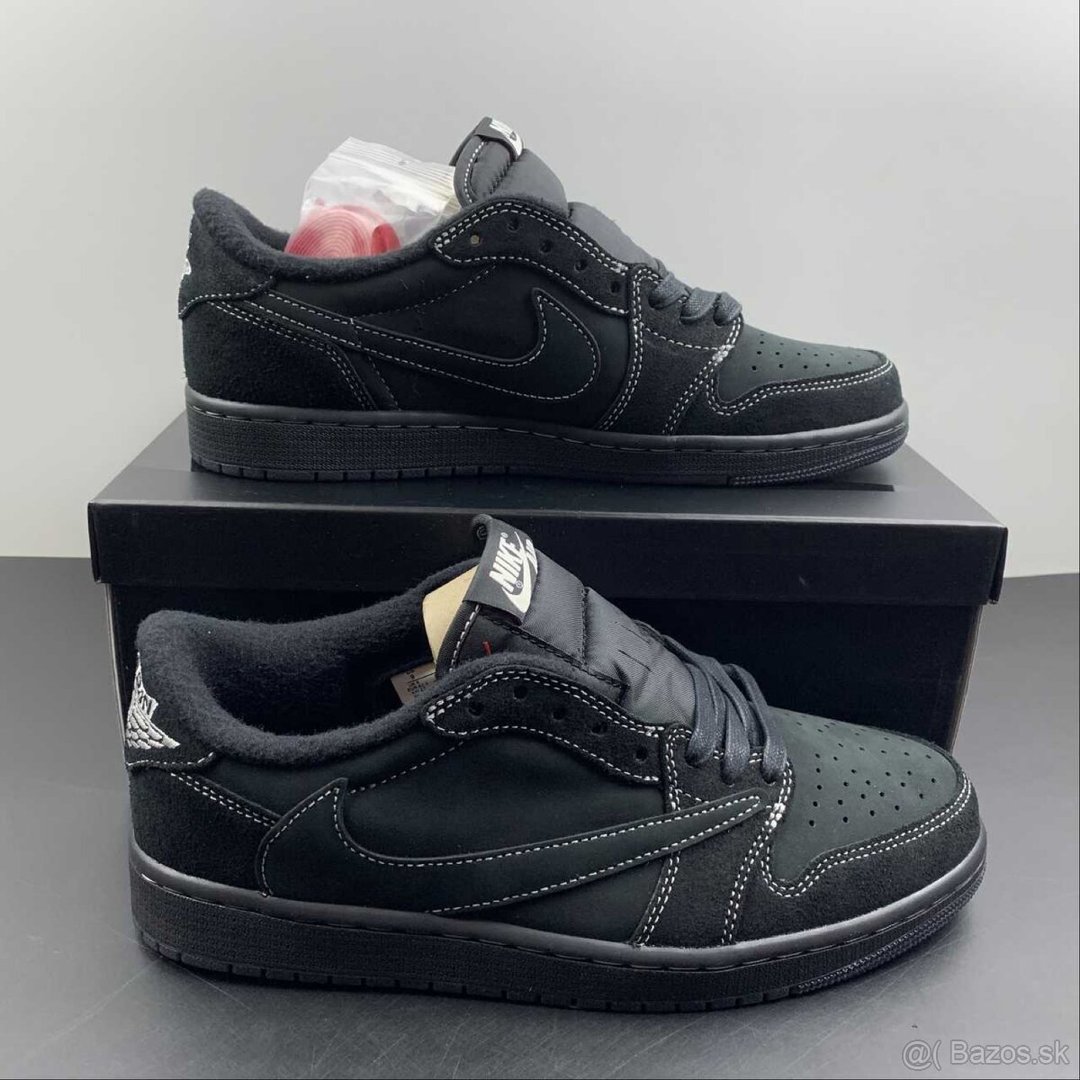 NIKE AIR JORDAN 1 LOW BLACK PHANTOM TS