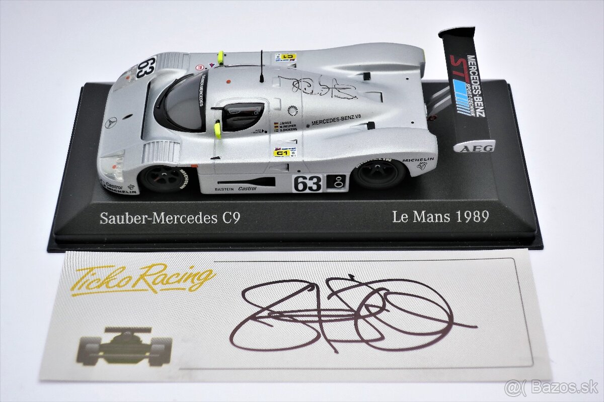 Stanley Dickens orig. autogramy Le Mans 1989 Sauber Mercedes