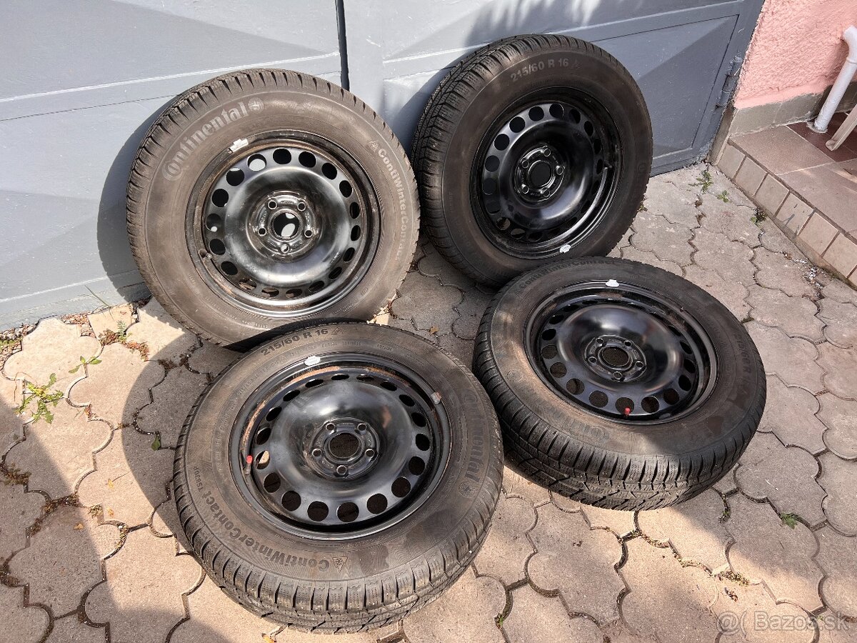 VW 5x112, 215/60 R16 Continental WinterContact TS830P