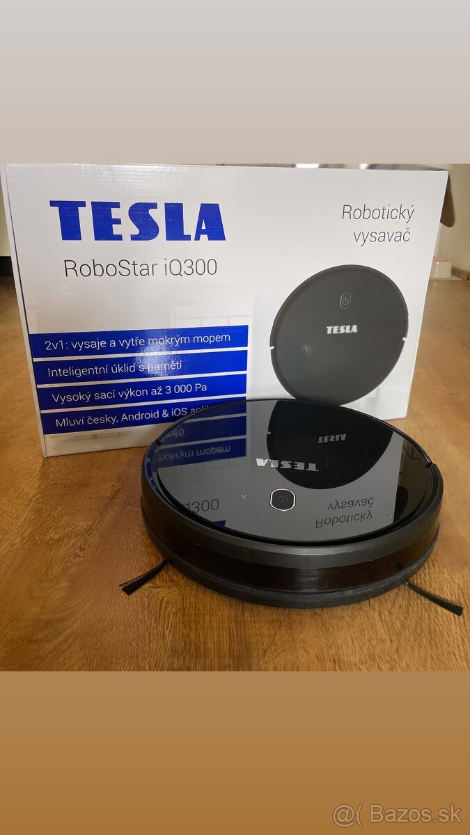 Predám robotický vysávač+mop 2v1 Tesla RoboStar iQ300