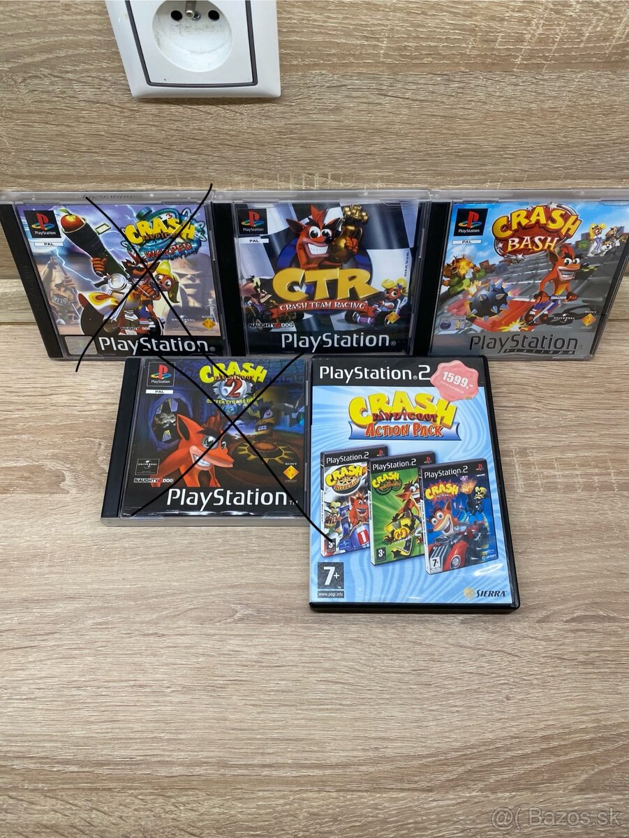 Crash bandicoot ps1, ps2, ps3