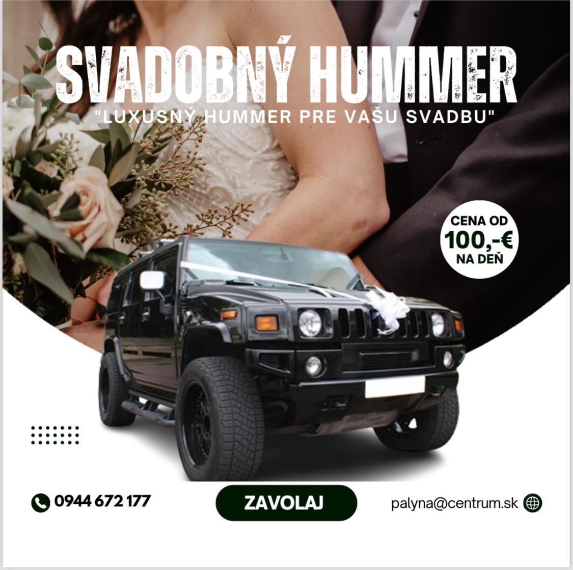 Svadobné auto HUMMER.  TOP 