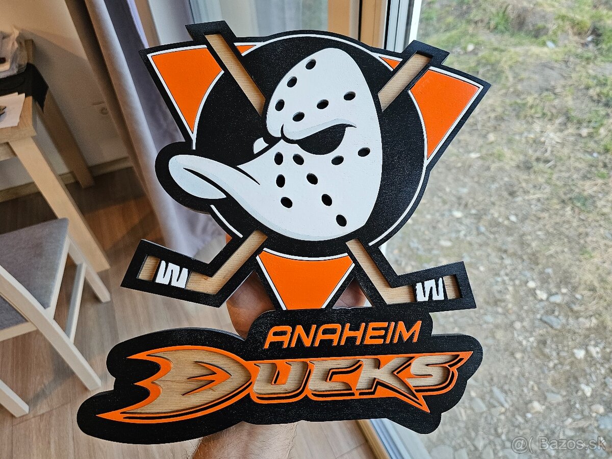 Anaheim DUCKS 3D drevený obraz