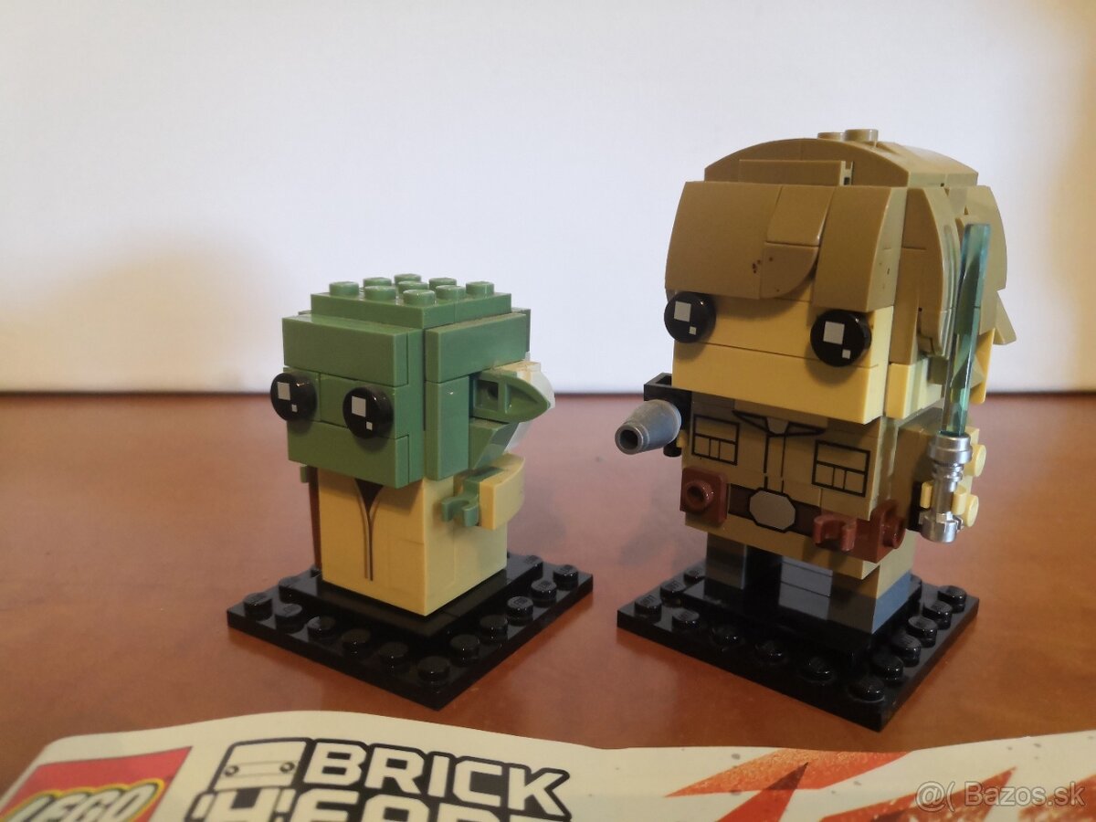 Lego Star wars 41627 Yoda a Luke brickheadz kompletné