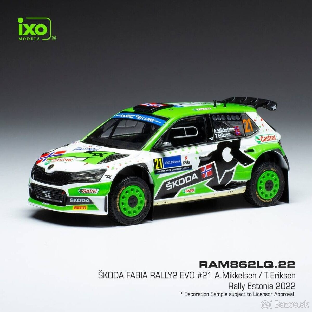 Modely Škoda Fabia Rally2 1:43 IXO