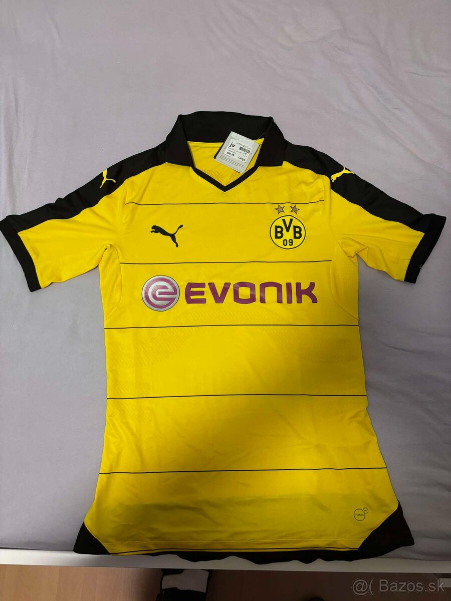 Borussia Dortmund BVB authentic 15/16 velkosť L s výsačkamy