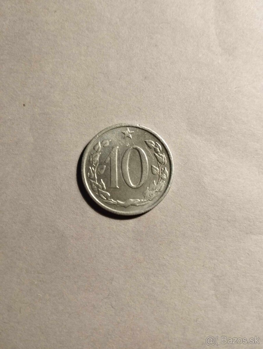 10 halier 1963 varianta s bodkami