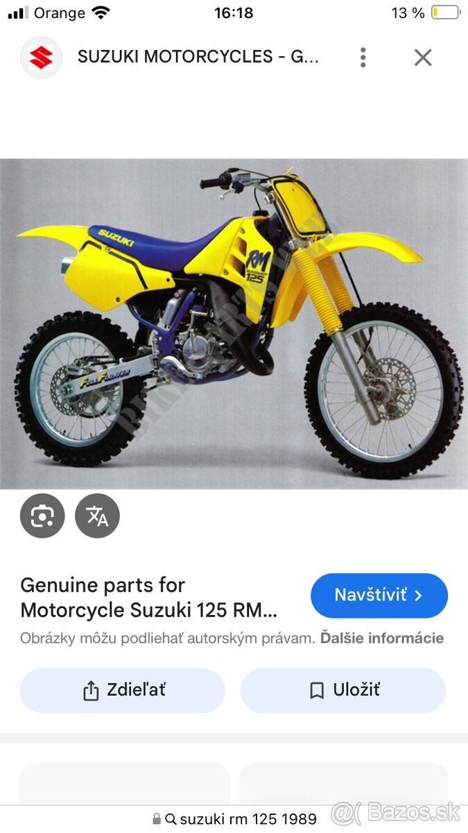 Suzuki RM 125 1989-90