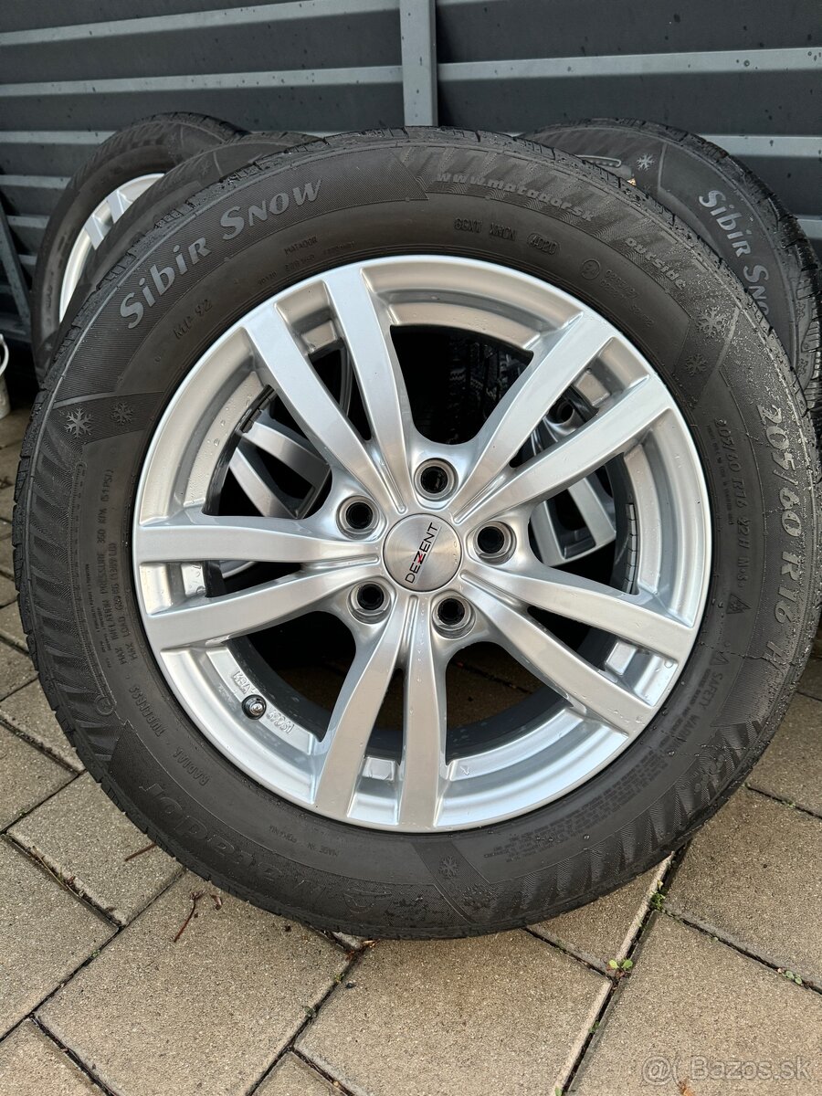 5x114,3 R16, Pneu 205/60 R16 zimné