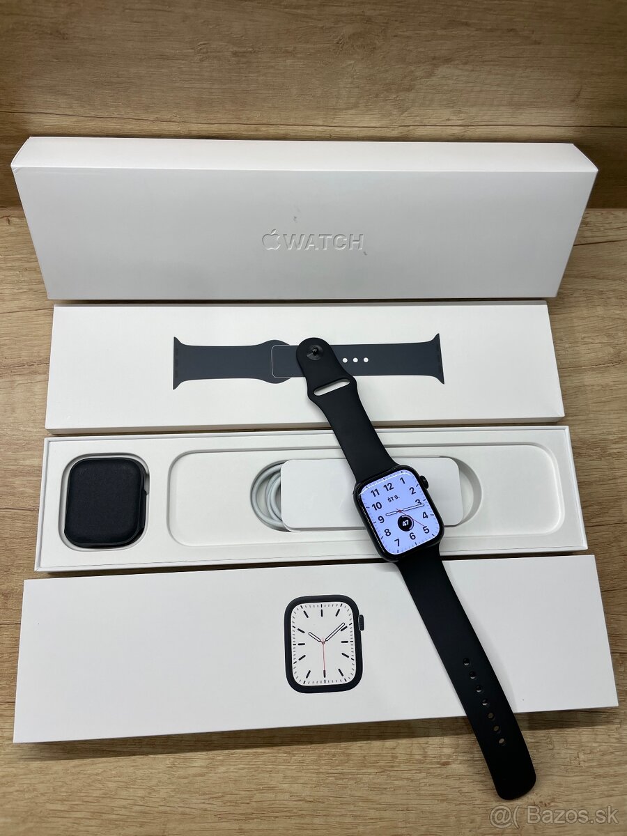 Apple Watch Series 7, 45mm, Midnight, PREDÁM - VYMENÍM