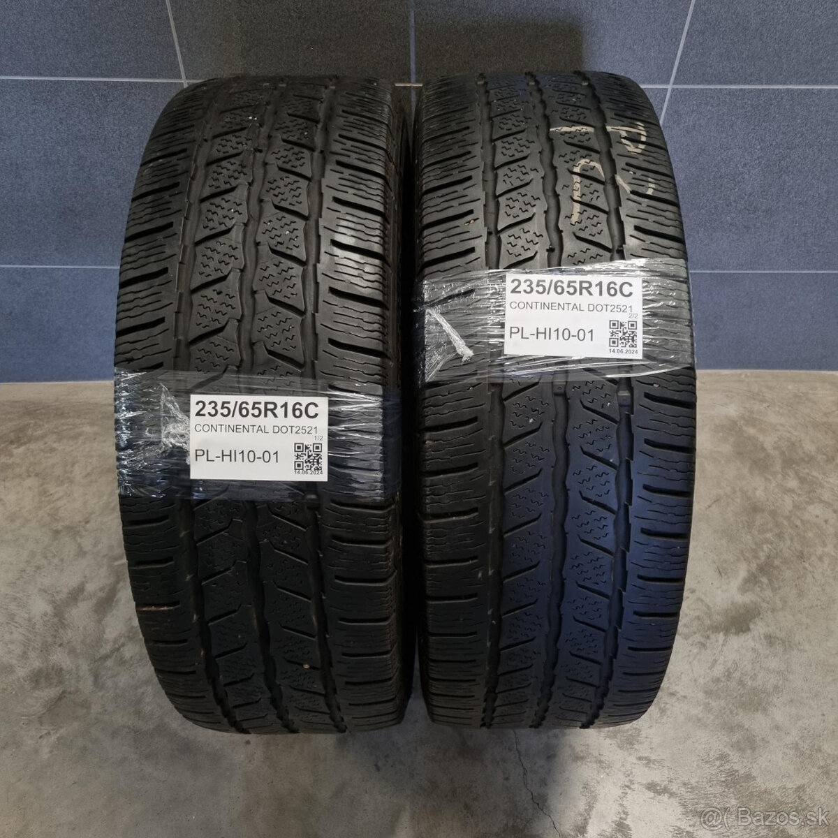 Letné dodávkové pneu 235/65 R16C CONTINENTAL DOT2521