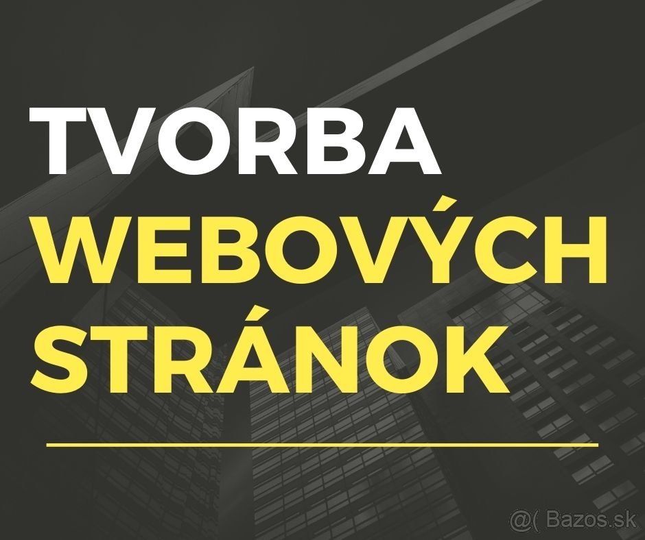 Tvorba moderných webstránok pre Vašu firmu | od 649€