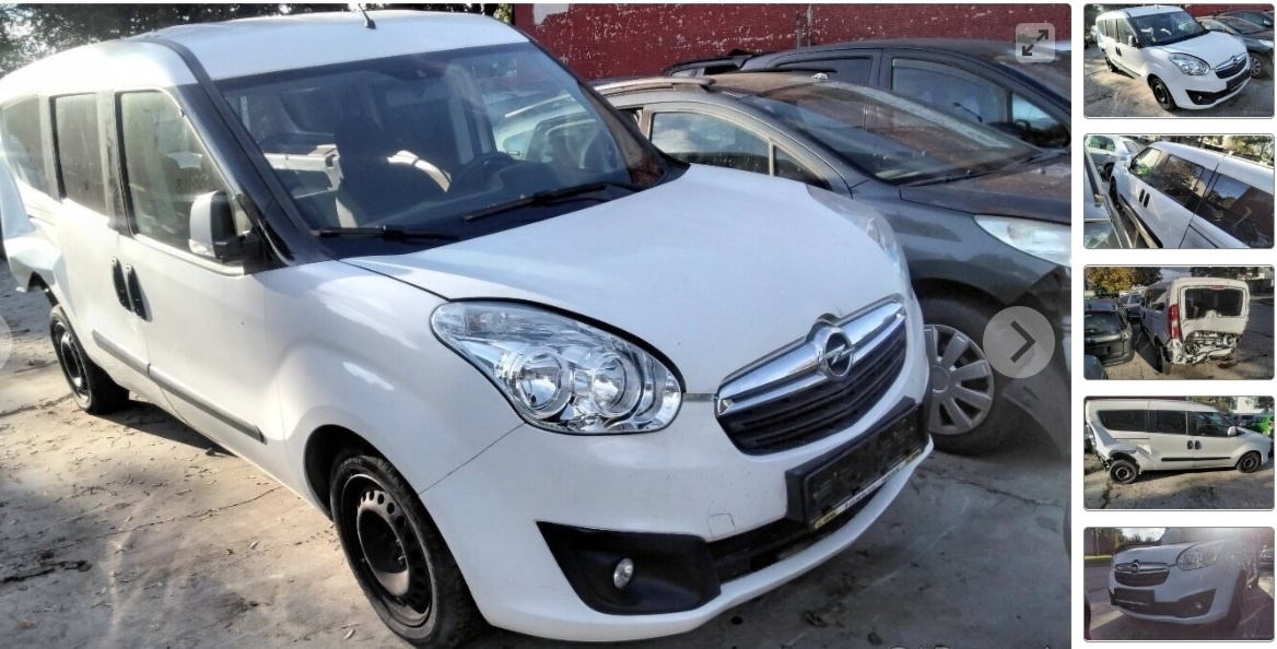 OPEL COMBO 1.6 CDTI 2017 predám DVERE, KAPOTA, NÁRAZNÍK, KAP