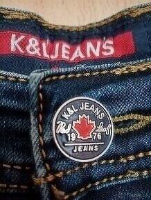 DŽÍNSY-NOVÉ-ZNAČKOVÉ: K&L JEANS DENIM-MADE KANADA-ZĽAVA -