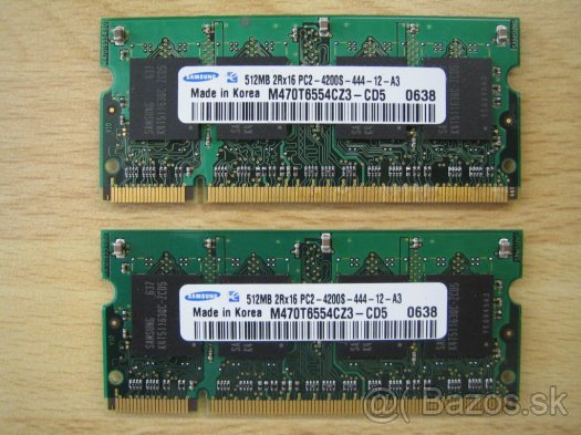 Samsung DDR2 512MB do ntb