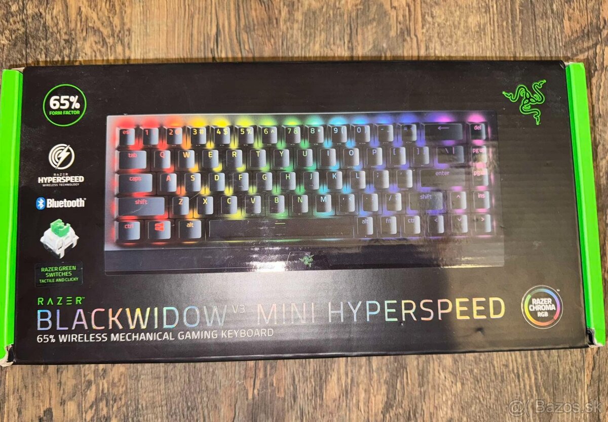 Predám Razer BlackWidow V3 Mini Hyperspeed