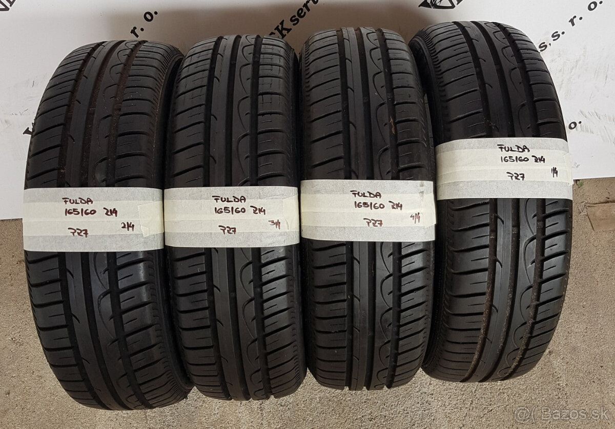 165/60 R14 FULDA letné pneumatiky