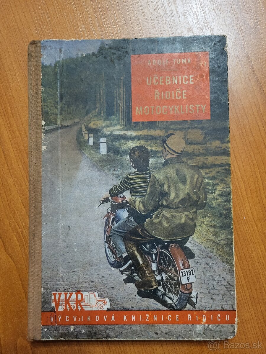 Učebnice řidiče motocyklista.