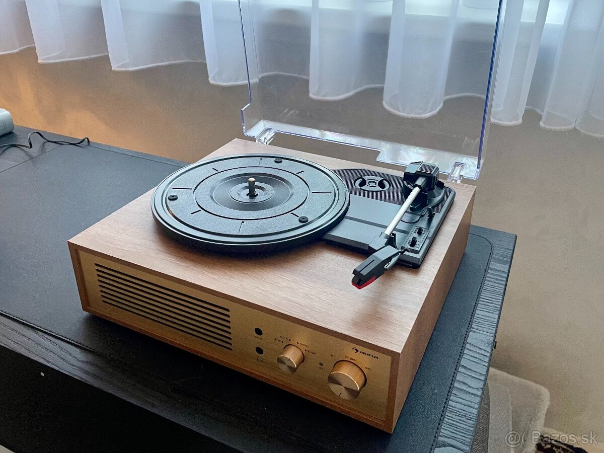 Predam gramofon Auna Berklee Turntable BT Light  Brown