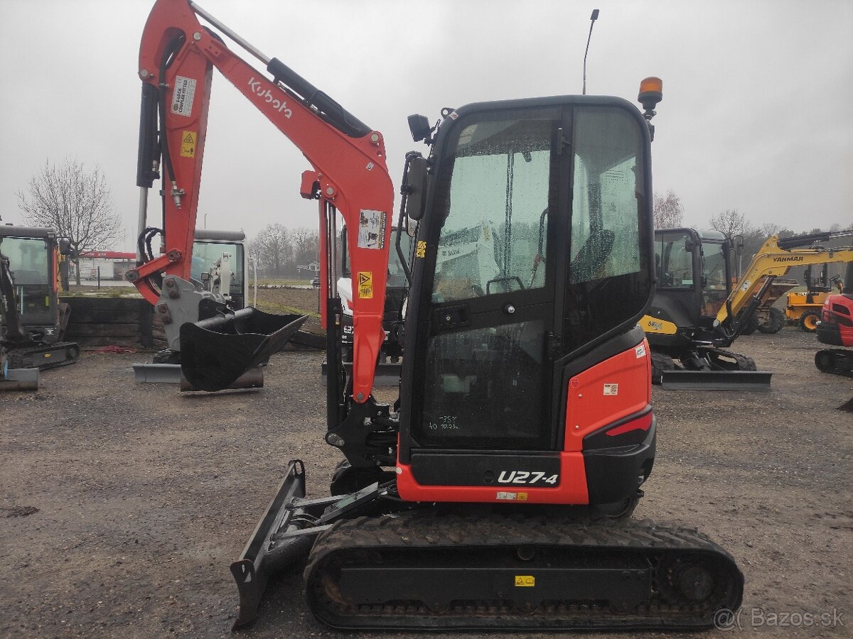 Kubota U 27-4 2021r 1000mth hydraulická rýchlospojka na vedr