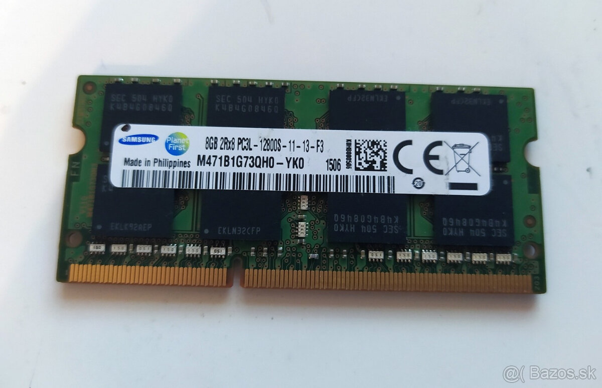 SODIMM DDR3L 8GB 1600MHz Samsung