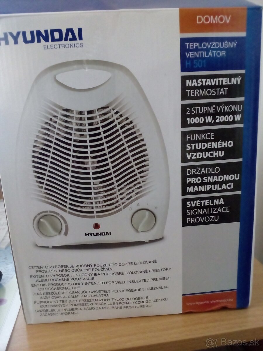 Teplovzdušný ventilátor