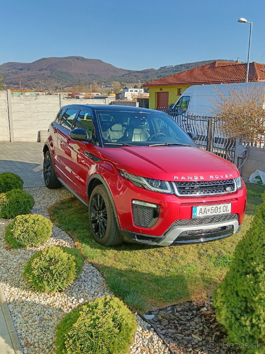 Predám range rover evoque PANORÁMA 77.800km