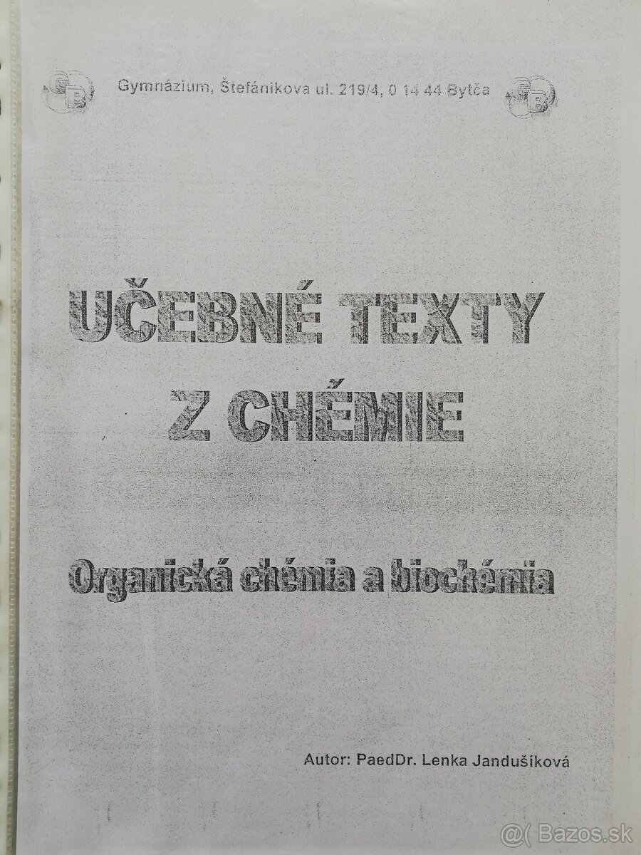 Učebné texty z chémie