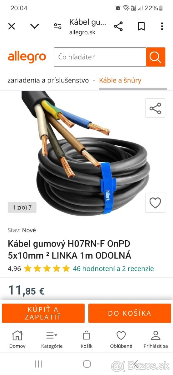 Kabel 5x10