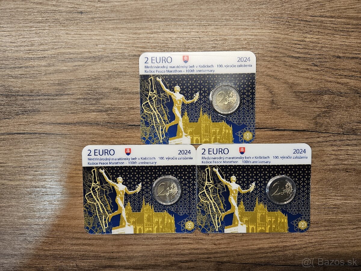 Slovensko 2024 Maraton coincard / karta 2 euro