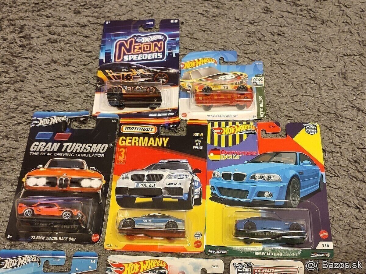 Modely BMW hot wheels matchbox