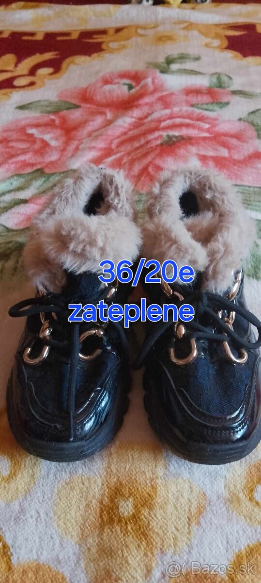 Zateplene topanky 36