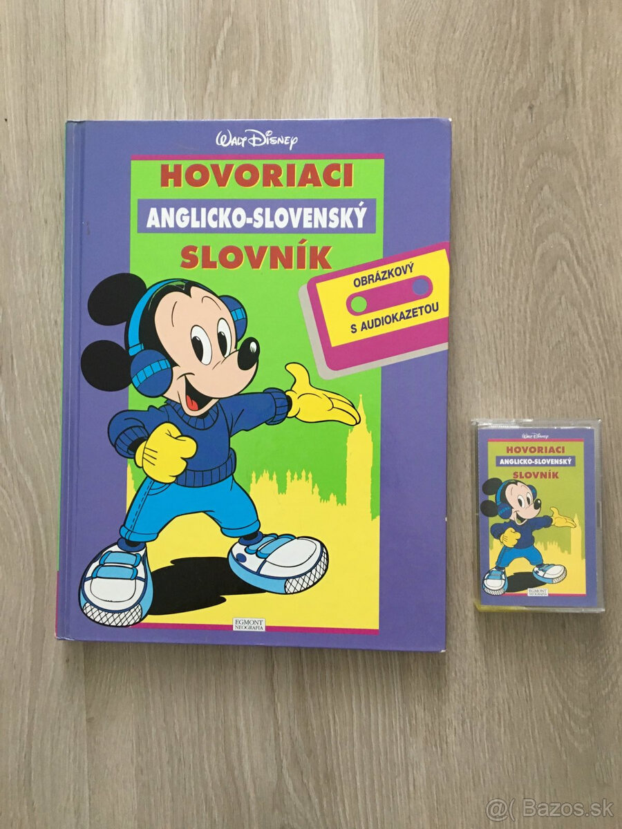 Disney - obrázkový EN - SVK slovník + audiokazeta - RETRO