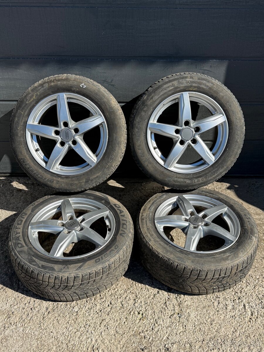 Predám elektrony 5x112 R16 Audi Stredová diera 66.6